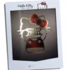 AFFICHE DE COLLECTION - SIGN OR ET ROUGE - HELLO KITTY