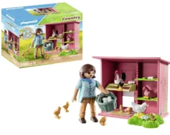 AGRICULTRICE ET POULAILLER -71308