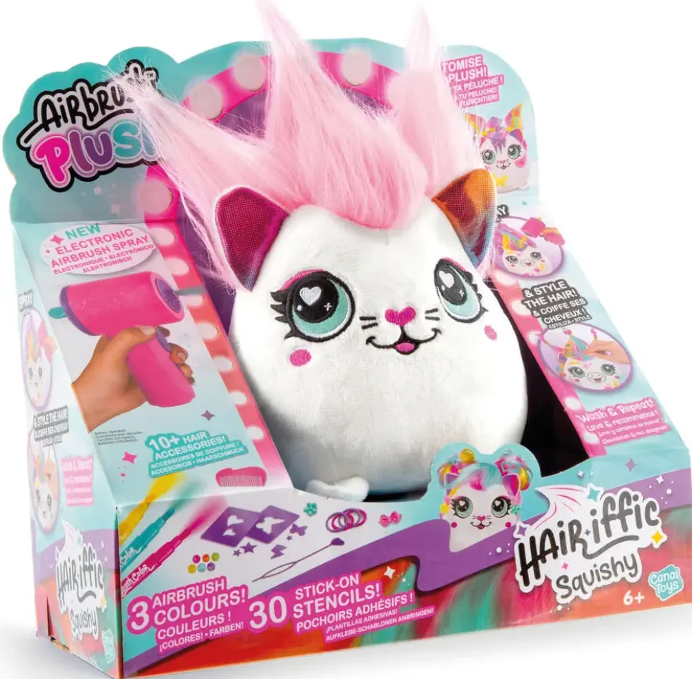 AIRBRUSH PLUSH - PELUCHE HAIR’IFFIC SQUISHY PERSONNALISABLE