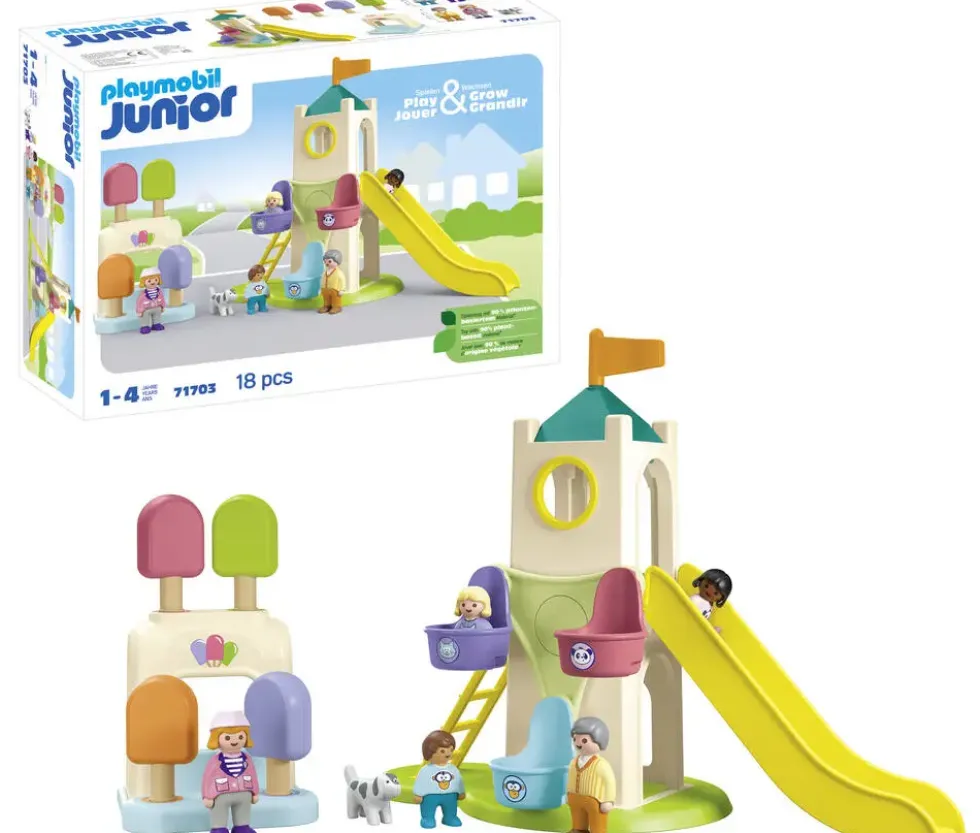 AIRE DE JEUX AVEC TOBOGGAN GEANT JUNIOR - 71703