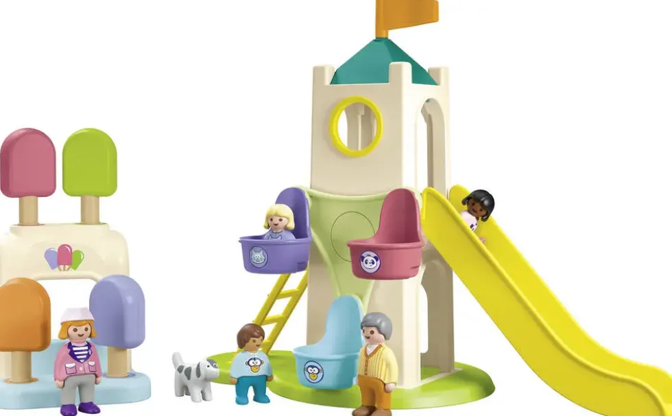 AIRE DE JEUX AVEC TOBOGGAN GEANT JUNIOR - 71703