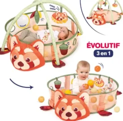 AIRE D'EVEIL PANDA ROUX