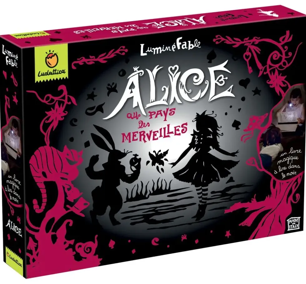 ALICE AU PAYS DES MERVEILLES - LIVRE A LIRE DANS LE NOIR