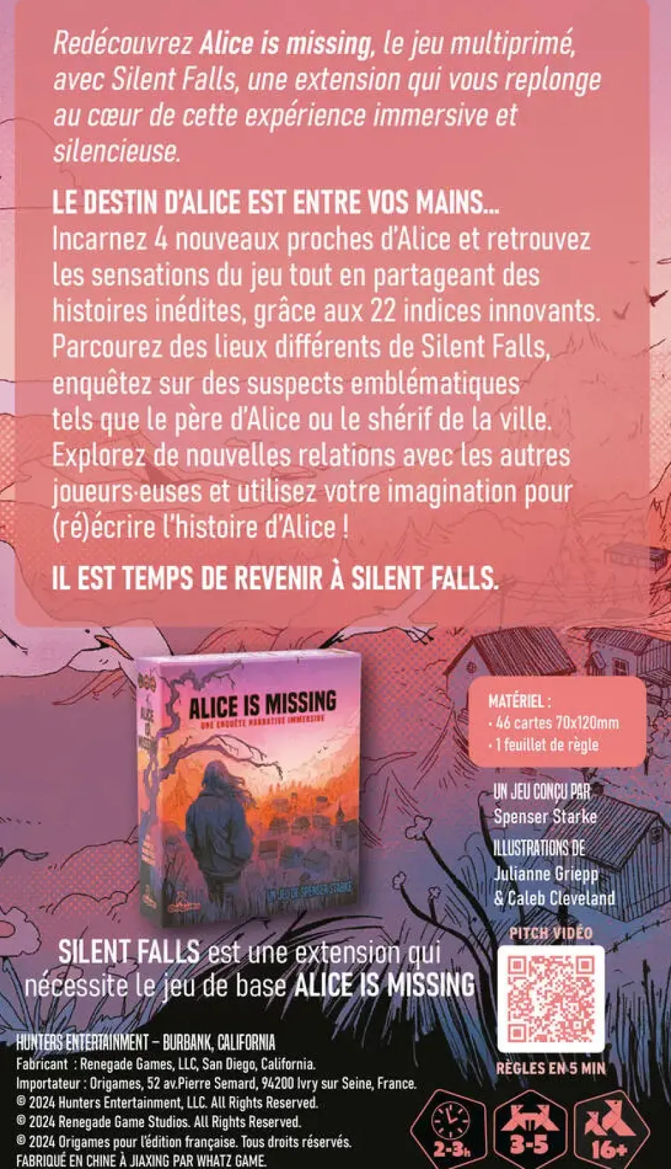 ALICE IS MISSING - EXT. SILENT FALLS