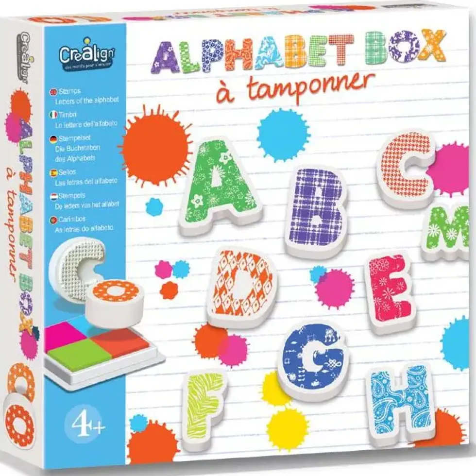 ALPHABET BOX A TAMPONNER