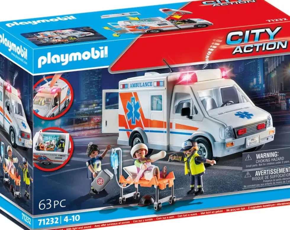 AMBULANCE AVEC ENFANT BLESSE - 71232