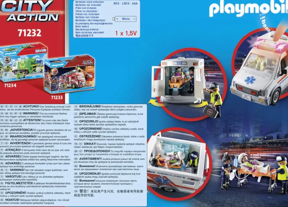 AMBULANCE AVEC ENFANT BLESSE - 71232