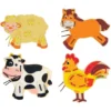 ANIMAUX EN BOIS A LACER