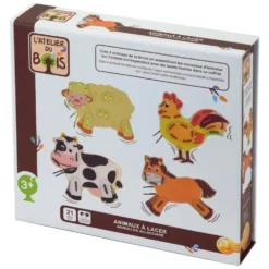 ANIMAUX EN BOIS A LACER