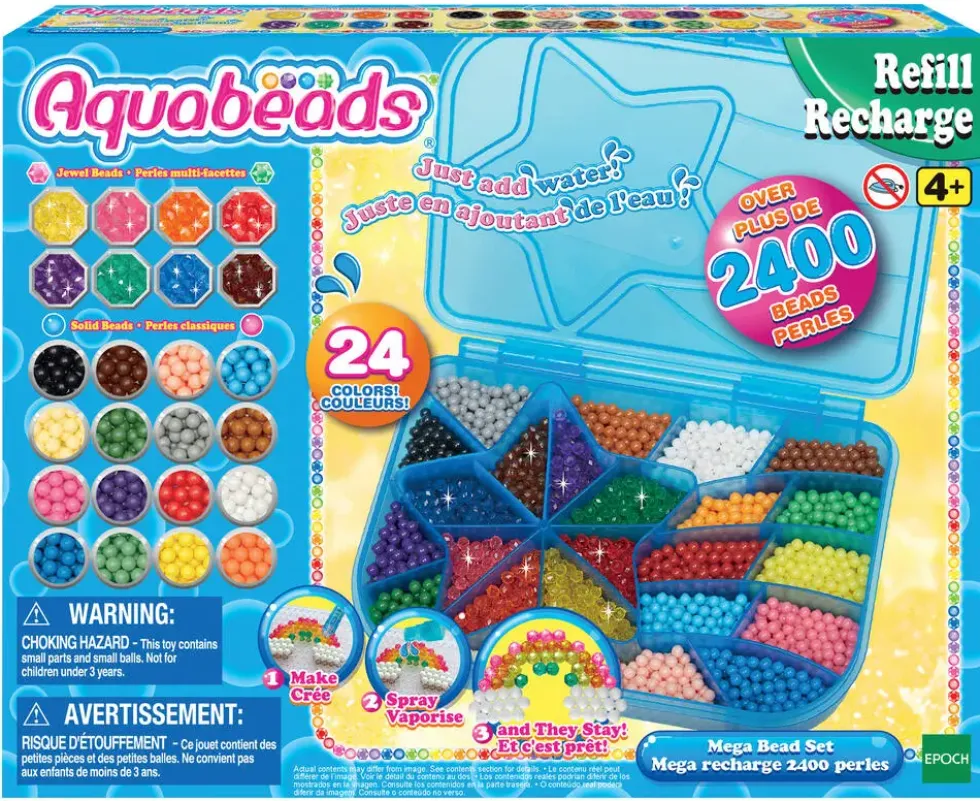 AQUABEADS - LA MEGA RECHARGE - 2400 PERLES