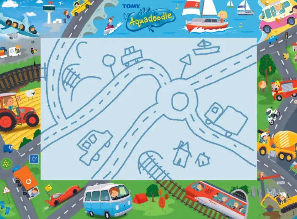 AQUADOODLE - MON TAPIS VEHICULES