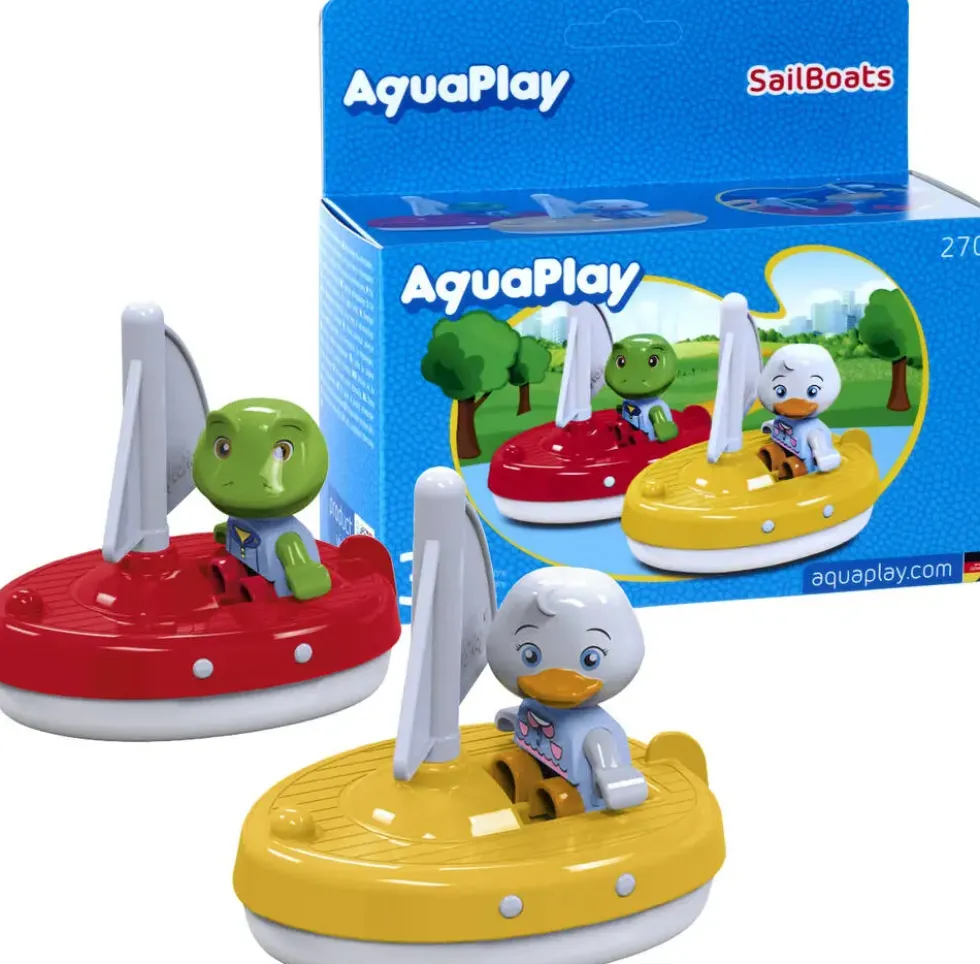 AQUAPLAY 2 BATEAUX A VOILE + FIGURINES