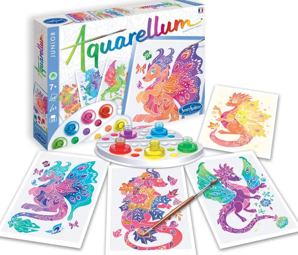 AQUARELLUM JUNIOR - COFFRET DRAGONS DES 4 SAISONS