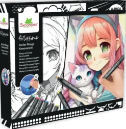 ARTISSIMO- 10 TABLEAUX ET 8 MARQUEURS MANGA - KEMONOMIMI