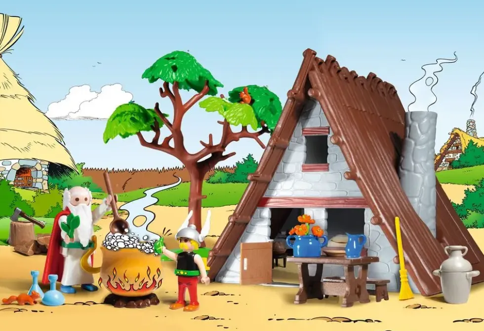 ASTERIX : HUTTE D'ASTERIX AVEC PANORAMIX - 71828