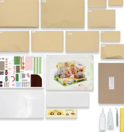 AU BONHEUR DES CHATS - MAISON MINIATURE A CONSTRUIRE