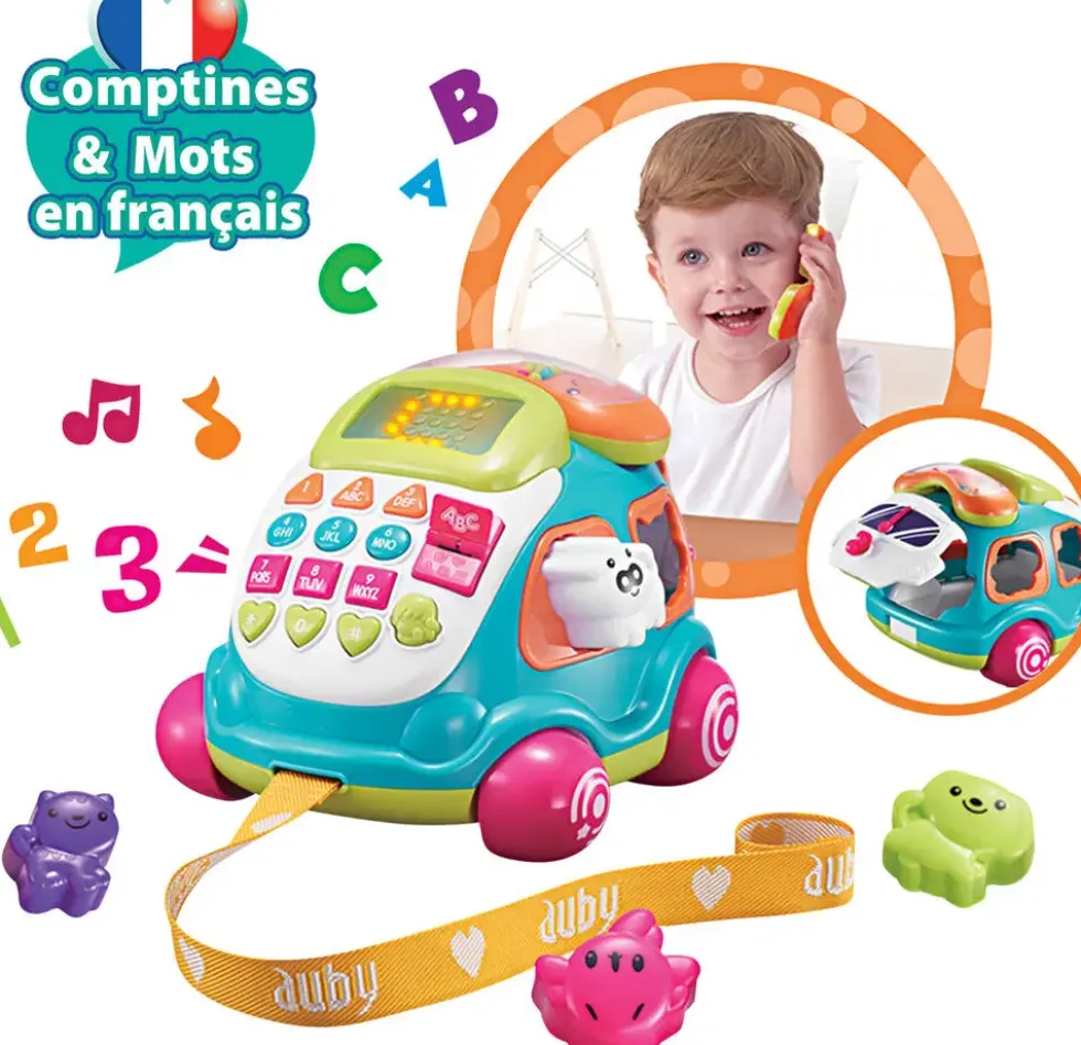 AUBY - MA VOITURE TELEPHONE MULTI ACTIVITES