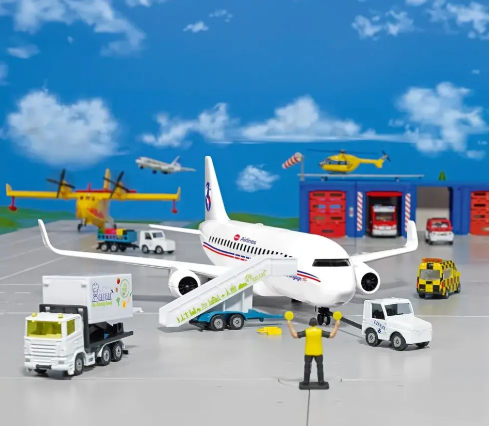 AVION DE LIGNE FRANCAIS AVEC ACCESSOIRES