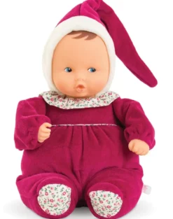 BABIPOUCE ROSE GRENADINE 28 CM - COROLLE MON DOUDOU