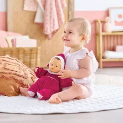 BABIPOUCE ROSE GRENADINE 28 CM - COROLLE MON DOUDOU