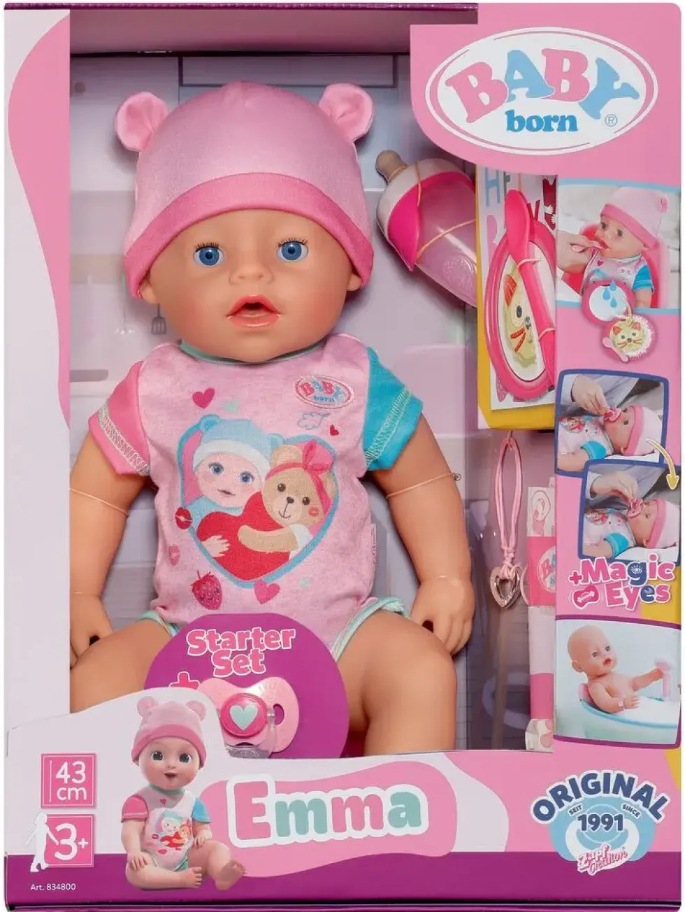 BABY BORN - POUPON EMMA 43 CM