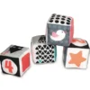 BABY CLEMENTONI - CUBES EN TISSU - NOIR ET BLANC