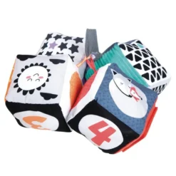 BABY CLEMENTONI - CUBES EN TISSU - NOIR ET BLANC