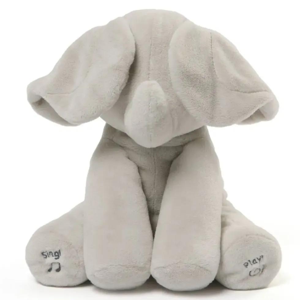 BABY GUND - PELUCHE FLAPPY L'ELEPHANT 30 CM
