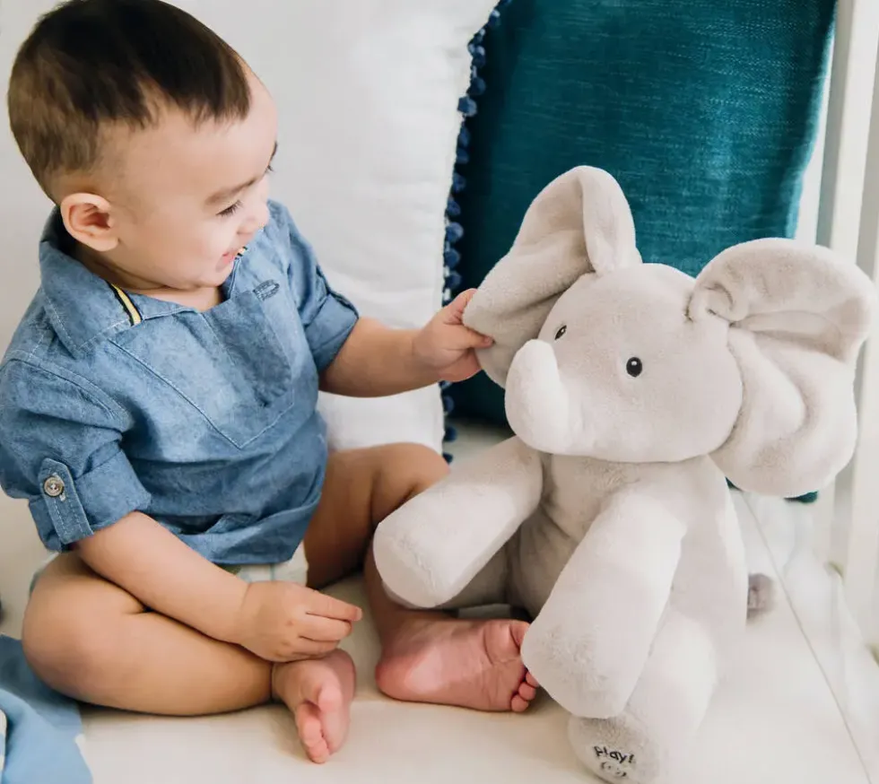 BABY GUND - PELUCHE FLAPPY L'ELEPHANT 30 CM