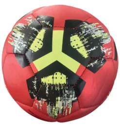 BALLON DE FOOTBALL ROUGE TAILLE 5