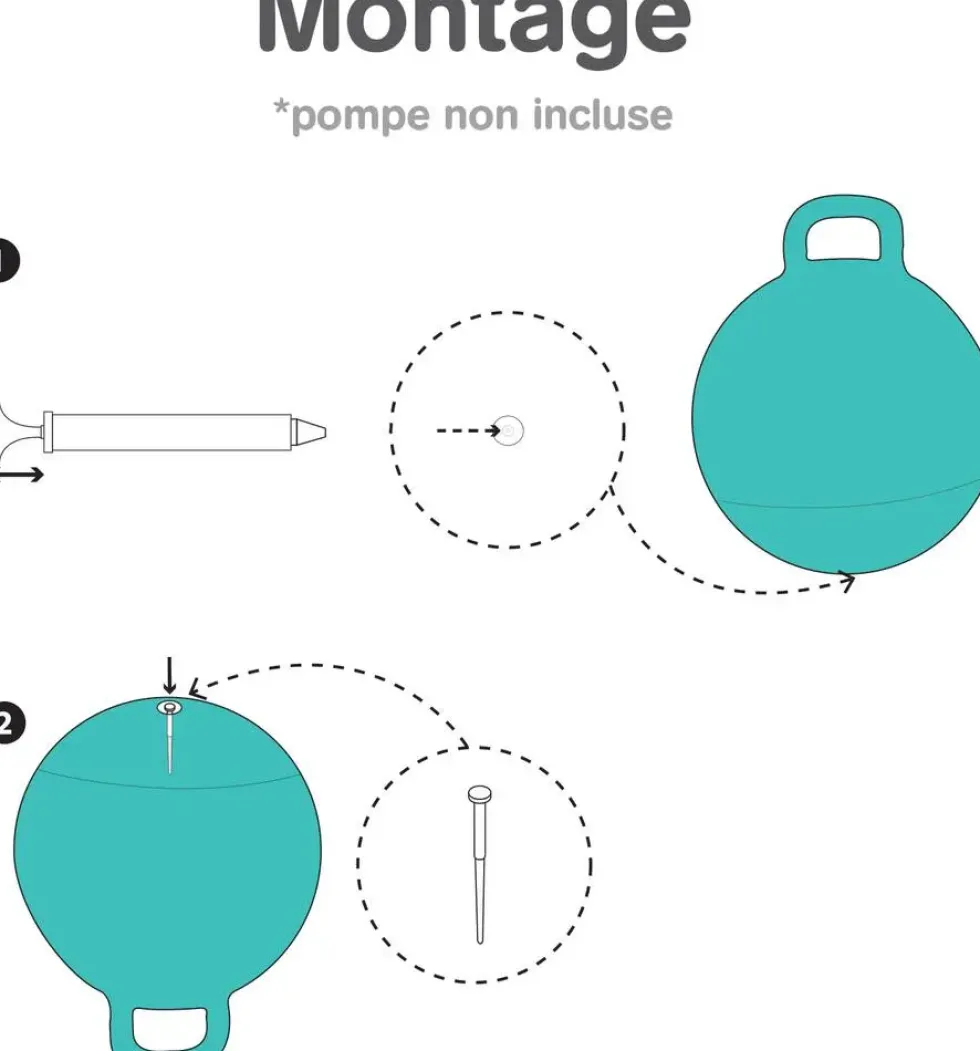 BALLON SAUTEUR XXL BLEU