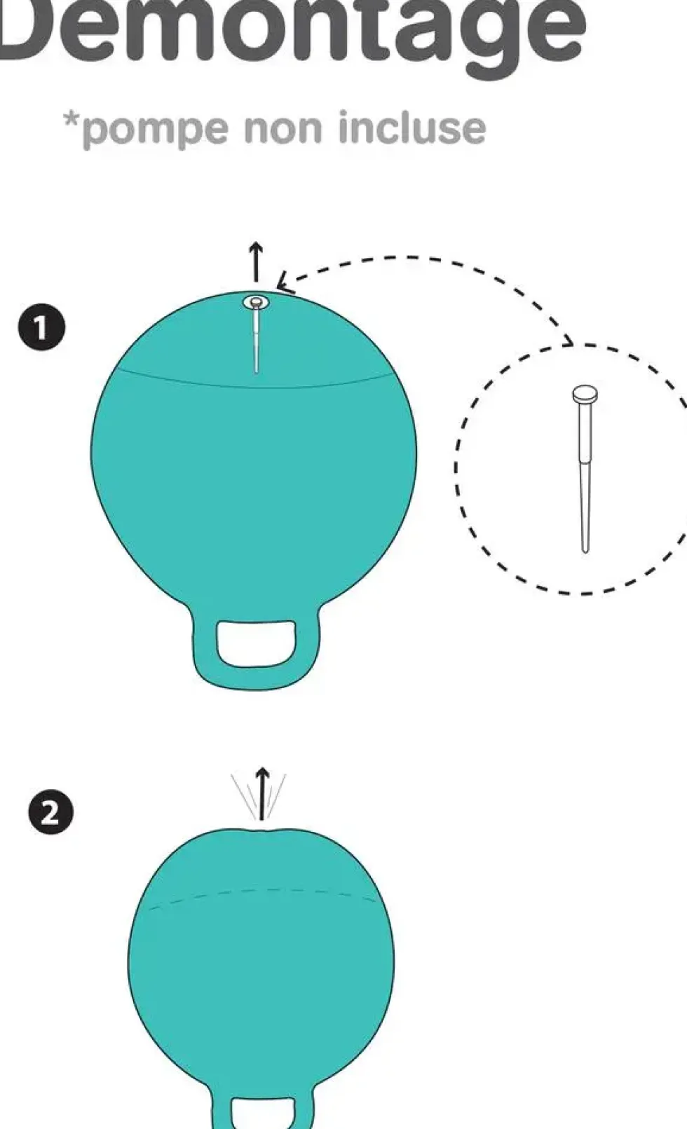 BALLON SAUTEUR XXL BLEU