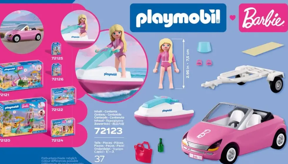 BARBIE CABRIOLET & SCOOTER DE MER 72123