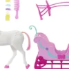 BARBIE CASSE-NOISETTE - CHEVAL ET TRAINEAU