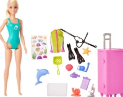 BARBIE - COFFRET BARBIE PLONGEUSE -BLONDE