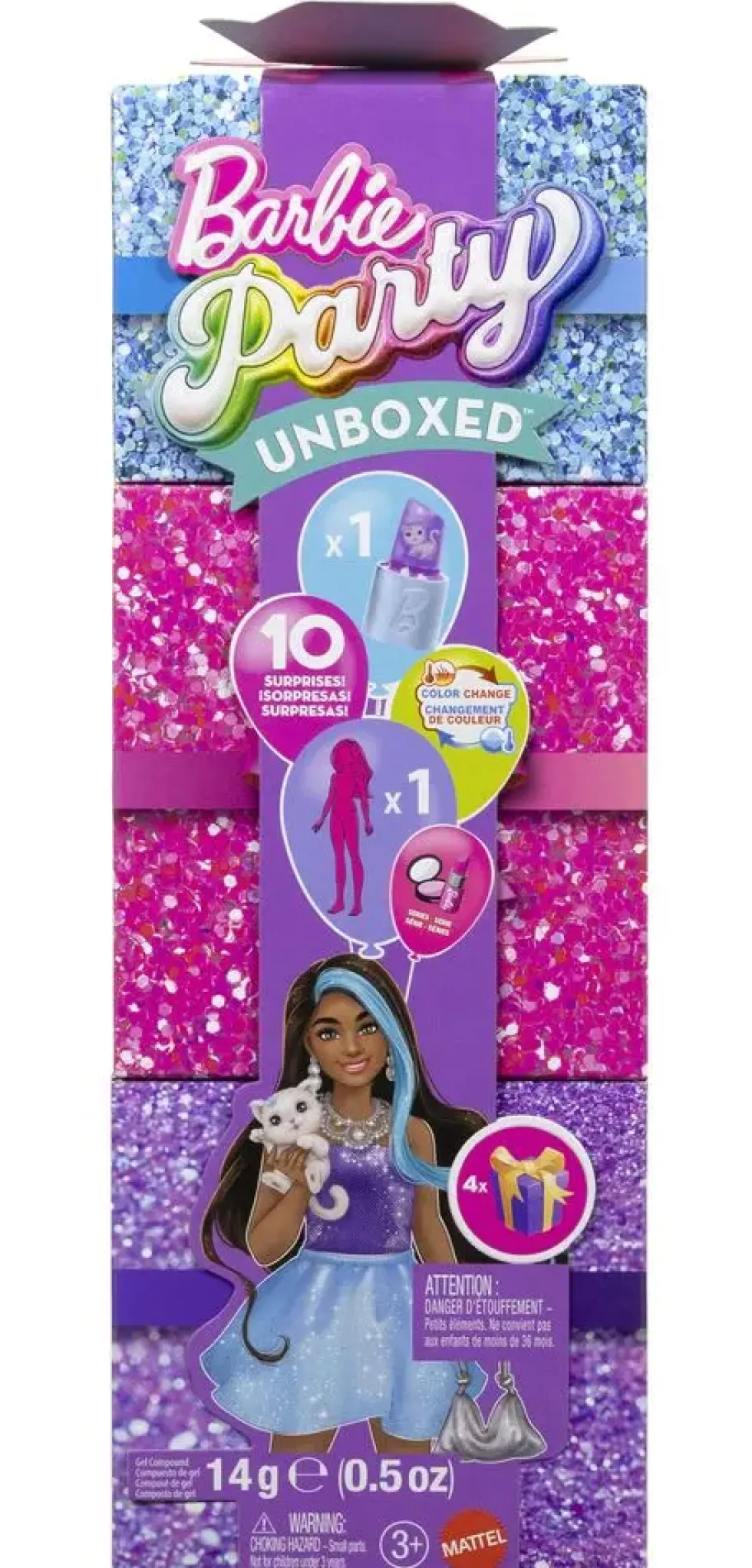 BARBIE® - COFFRET CADEAU SURPRISE GALA ENCHANTE GLAM VIOLET