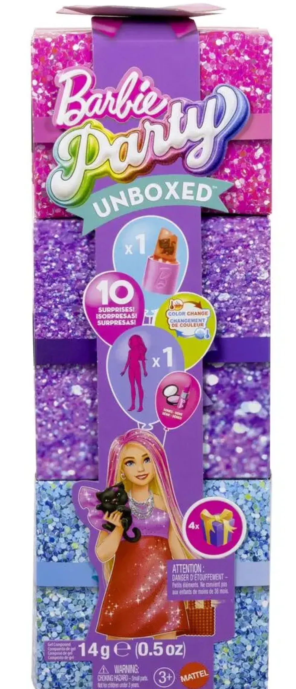 BARBIE® - COFFRET CADEAU SURPRISE GALA ENCHANTE GLAM ROUGE