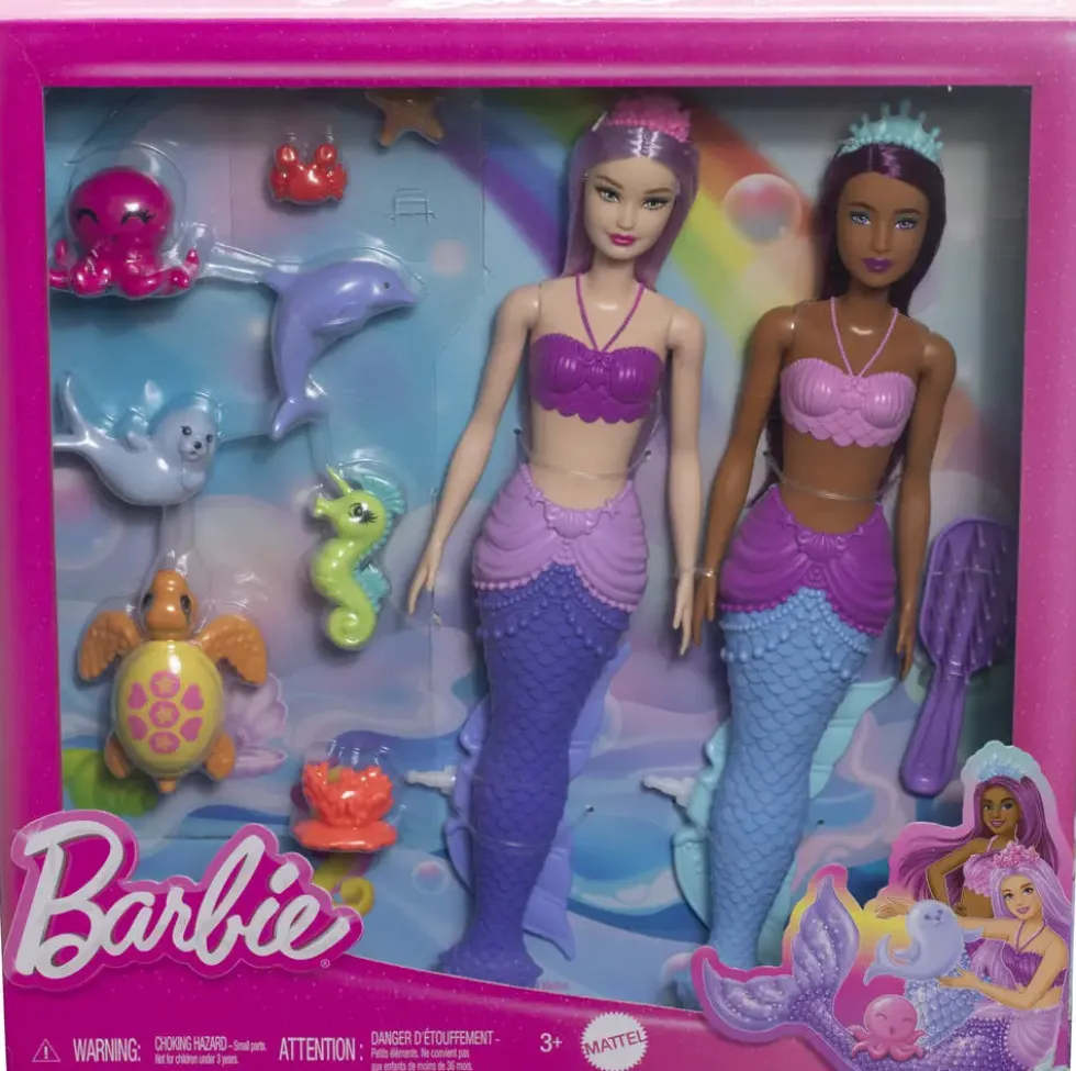 BARBIE - COFFRET POUPEES 2 AMIES SIRENE