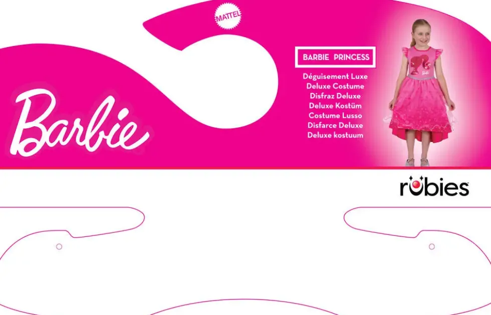 BARBIE - DEGUISEMENT ROBE LUXE - TAILLE 4-6 ANS