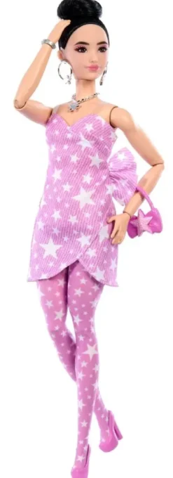 BARBIE DELUXEPOUPEE STYLE TENUE ROSE ETOILE