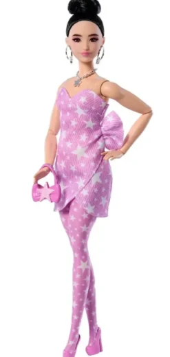 BARBIE DELUXEPOUPEE STYLE TENUE ROSE ETOILE