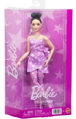 BARBIE DELUXEPOUPEE STYLE TENUE ROSE ETOILE