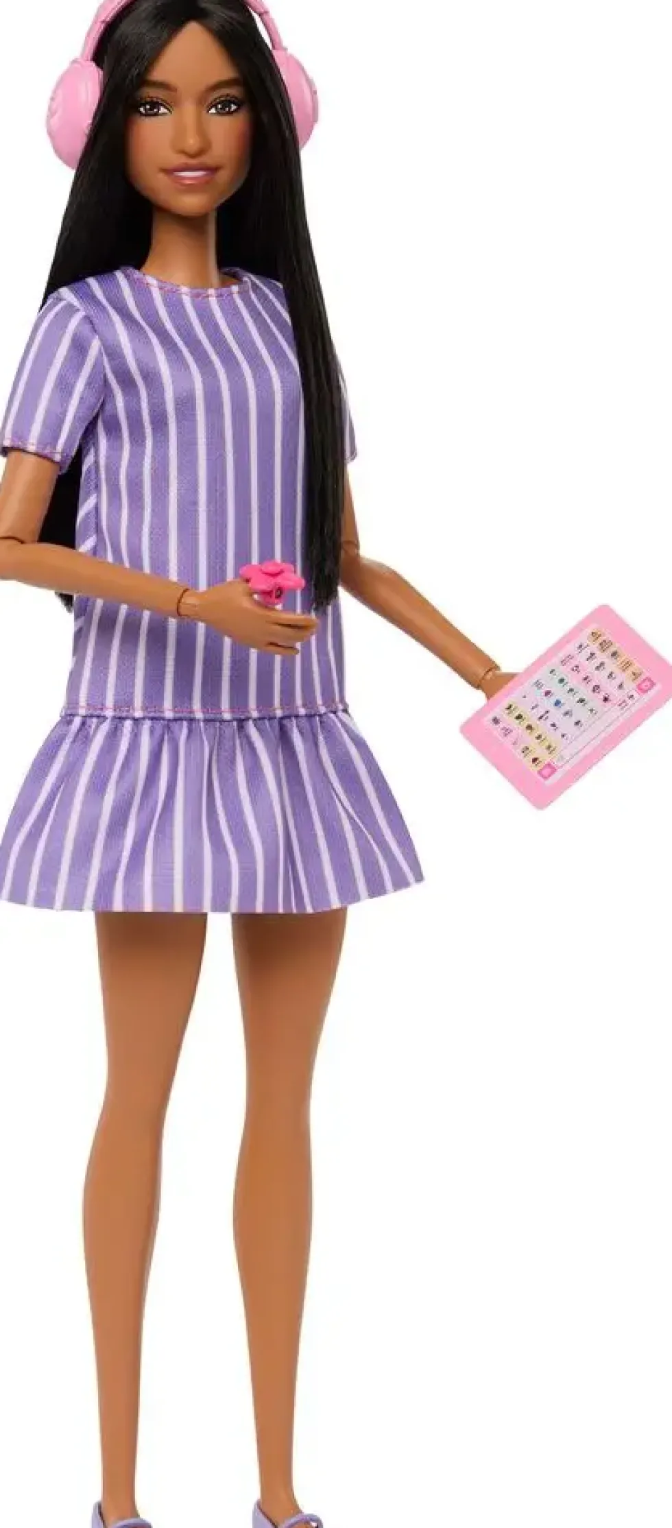 BARBIE FASHIONISTAPOUPEE ROBE VIOLET BLANC