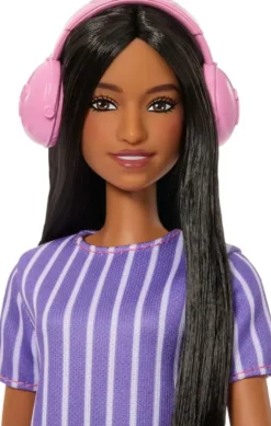 BARBIE FASHIONISTAPOUPEE ROBE VIOLET BLANC