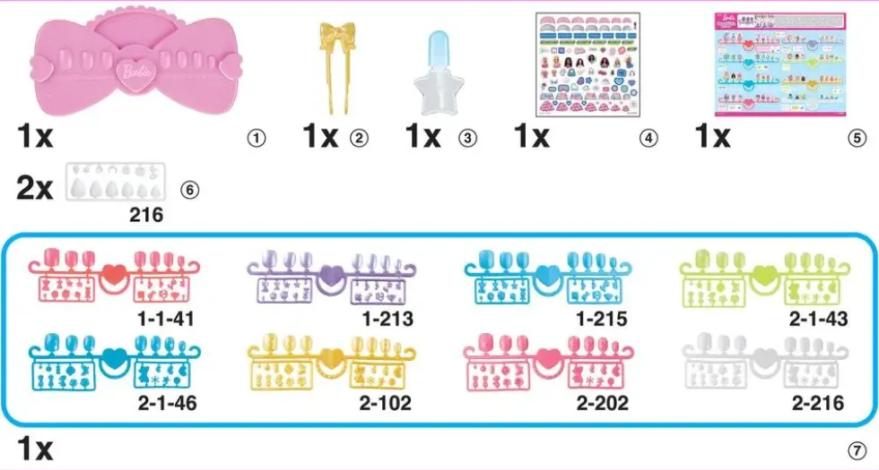 BARBIE -MON COFFRET DE MANUCURE