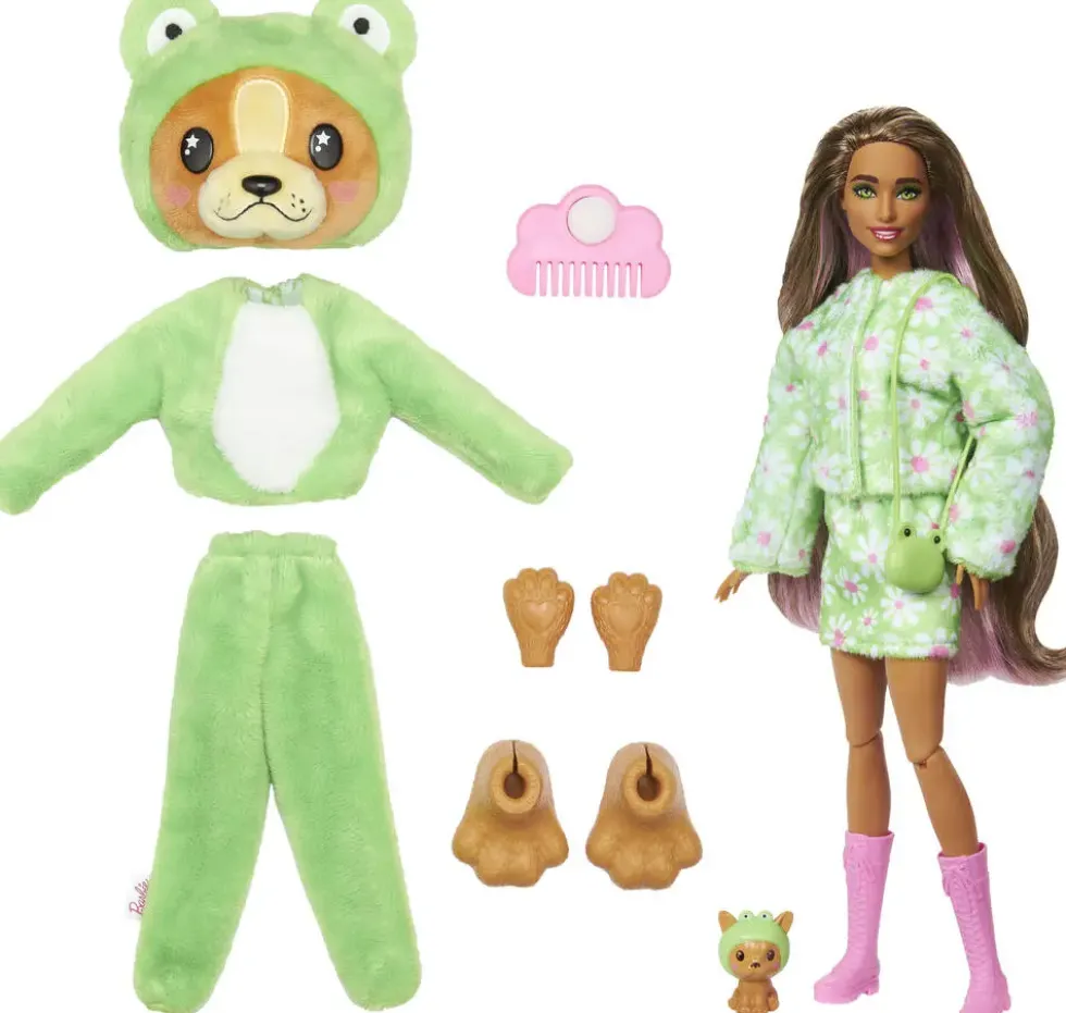 BARBIE® - POUPEE BARBIE CUTIE REVEAL - CHIEN GRENOUILLE