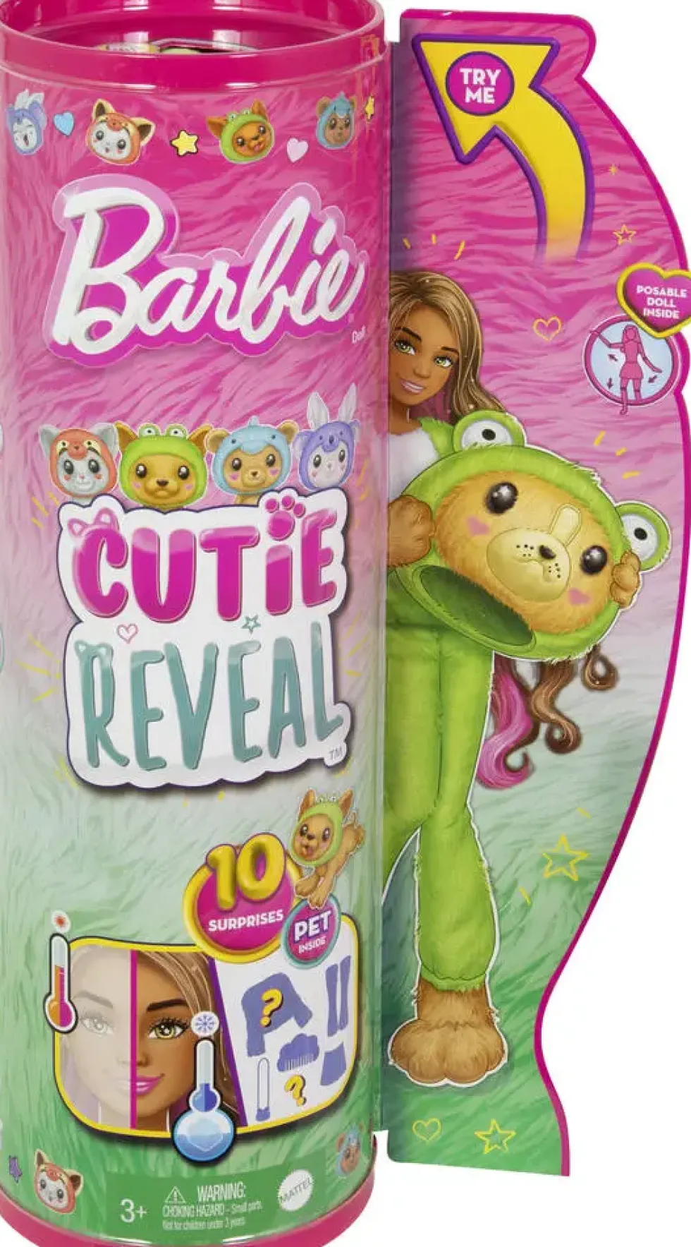 BARBIE® - POUPEE BARBIE CUTIE REVEAL - CHIEN GRENOUILLE