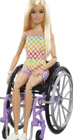 BARBIE - POUPEEBLONDE ET FAUTEUIL ROULANT