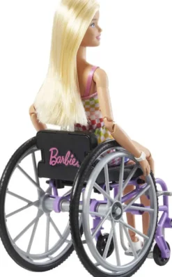 BARBIE - POUPEEBLONDE ET FAUTEUIL ROULANT