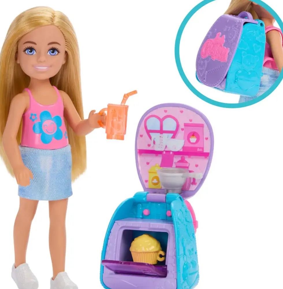 BARBIE - POUPEE CHELSEA SAC A DOS ENJOUE